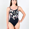 2838A Blossom V' Front Camisole Adult leotard - Foil