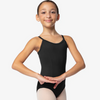 SL03 Camisole Leotard with Princess Seams Youth - Black