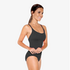 SL18 Cami Leotard with Empire Waist and Strappy Back Adult - Black