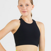 Flex Rib Crop Top - Black