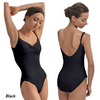 EMELY Adjustable Leg Camisole Leotard - Black