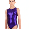 Metallic Tank with Rhinestones Youth Leotard 29189 - Purple