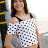 Hepburn Crop Top - Dottie