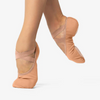 SD18 (Larger Sizes) Adult Canvas Ballet Slipper - Caramel
