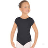 44475C Short Sleeve Leotard Youth - Black