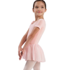CL5342 Short Sleeve Skirted Leotard Youth - Light Pink