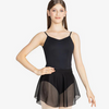 SL216 Wave Mesh Pull On Skirt Adult - Black