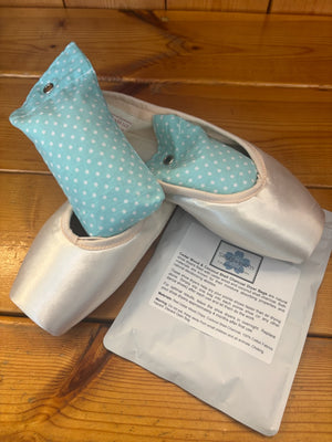 Dance shoe deodorizer bags for ballet and pointe shoes