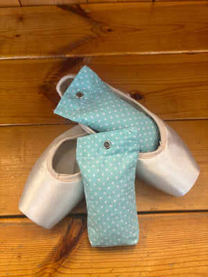 Dance shoe deodorizer bags for ballet and pointe shoes