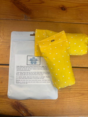Dance shoe deodorizer bags for ballet and pointe shoes