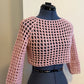 3/4 Sleeve Mesh Top