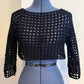3/4 Sleeve Mesh Top