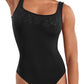 M50010LM Floral Mesh Back Tank Adult Leotard