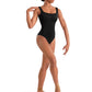 M50010LM Floral Mesh Back Tank Adult Leotard