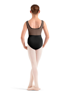 M50012C Floral Mesh Back Tank Youth Leotard