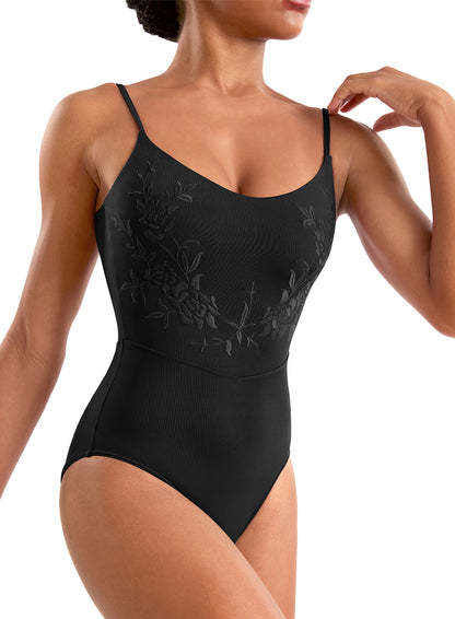 M70007TM Floral Cami Youth Leotard
