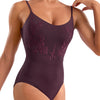 M70007LM Floral Cami Adult Leotard - Merlot
