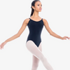 SL02 Camisole Leotard with Princess Seams Adult - Black