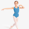 SL134 Eva Tank Leotard with Mesh Inserts Youth - Sky Blue