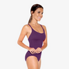SL18 Cami Leotard with Empire Waist and Strappy Back Adult - Dark Purple