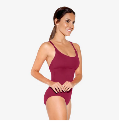 SL18 Cami Leotard with Empire Waist and Strappy Back Adult