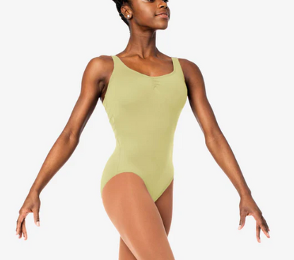 SL131 Tank with Pinch Front and Mesh Back Leotard Adult