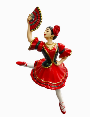 Spanish Dancer Resin Ornament 4 in.