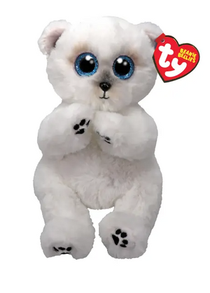 Beanie Bellies Wuzzy The Polar Bear