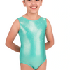 Metallic Tank with Rhinestones Youth Leotard 29189 - Mint