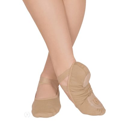 A1004A Assemblé Tan Canvas Ballet Shoe Adult