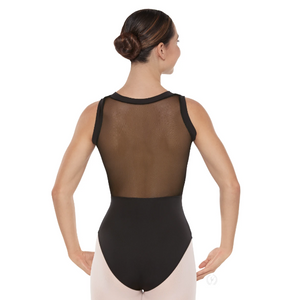 41794 Silhouette Mesh Wrap Front Tank Adult Leotard