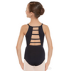 44486C Microfiber Ladder Back Youth Leotard - Black
