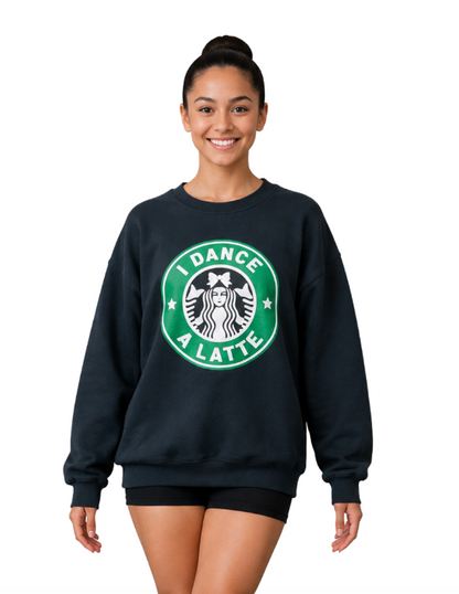 I Dance A Latte Crewneck Sweater 26319A/C