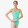SL20 Tank Leotard with Mesh Straps Adult - Mint Green