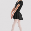 CL5342 Short Sleeve Skirted Leotard Youth - Black