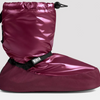 IM009BM Metallic Warm Up Booties - Burgundy