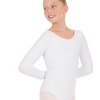 Long Sleeve Leotard Youth 44265C - White