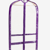 B305 Clear Garment Bag - Purple
