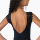 2423A Summer Lace Flutter Sleeve  Adult Leotard