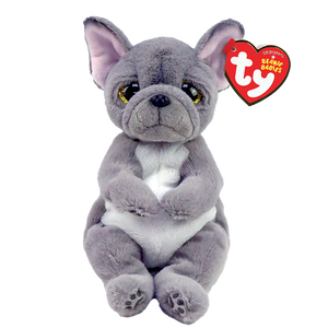 Beanie Bellies Wilfred Grey Dog