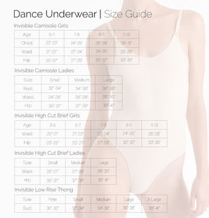 Low Back Camisole With Removable Padding Adult & Youth
