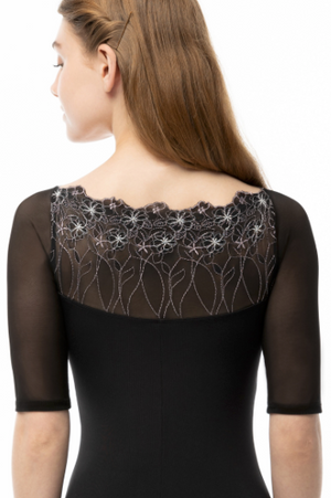 2579C Stormy Bateau Neck Half Sleeve Youth Leotard