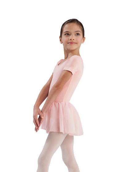 CL5342 Short Sleeve Skirted Leotard Youth