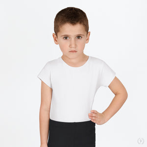 Microfiber Crew Neck Short Sleeve Dance Top Youth 44100c