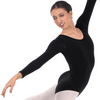 Long Sleeve Leotard Adult 44265 - Black